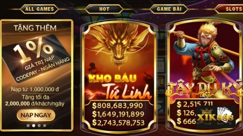 Giới thiệu sảnh game nổ hũ Xik888